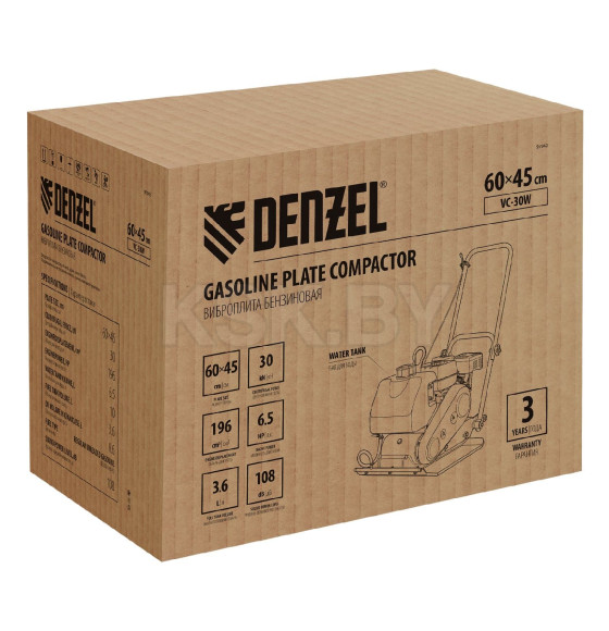 Виброплита бензиновая Denzel VC-30W (97042) 