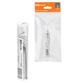 Припой ПОС 61, трубка с канифолью Ø0,8 мм, 10 г, колба "Алмаз" TDM SQ1025-1601