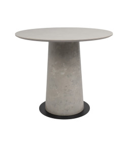 Стол AV 2317, МДФ+керамика, нераздвижной 900 серый, матовый CARMEN LIDHT GREY/черный+HPL Бетао