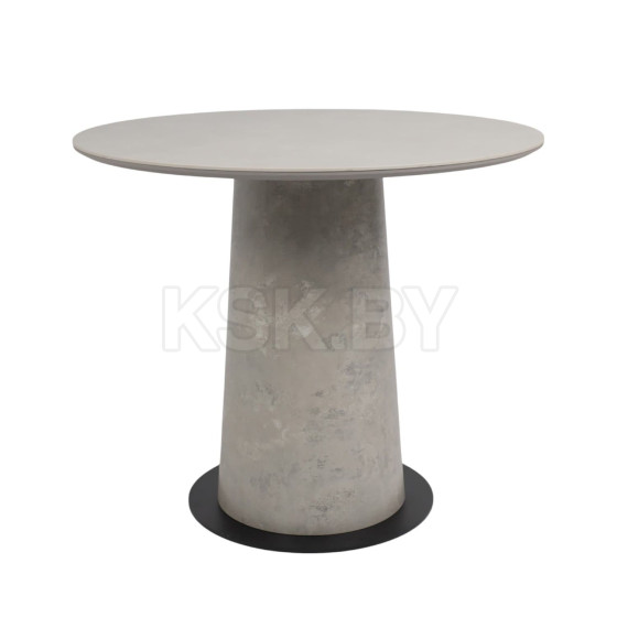 Стол AV 2317, МДФ+керамика, нераздвижной 900 серый, матовый CARMEN LIDHT GREY/черный+HPL Бетао (119696) 