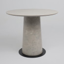 Стол AV 2317, МДФ+керамика, нераздвижной 900 серый, матовый CARMEN LIDHT GREY/черный+HPL Бетао (119696) 