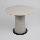 Стол AV 2317, МДФ+керамика, нераздвижной 900 серый, матовый CARMEN LIDHT GREY/черный+HPL Бетао (119696) 