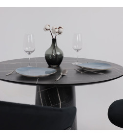 Стол AV 1317, HPL+МДФ, нераздвижной 1000 Черный тунис/черный