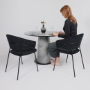 Стол AV 1317, HPL+МДФ, нераздвижной 1000 Мрамор Марквина синий/черный (119700) 