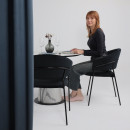 Стол AV 1317, HPL+МДФ, нераздвижной 1000 Мрамор белый/черный (119698) 