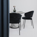 Стол AV 1317, HPL+МДФ, нераздвижной 1000 Мрамор белый/черный (119698) 