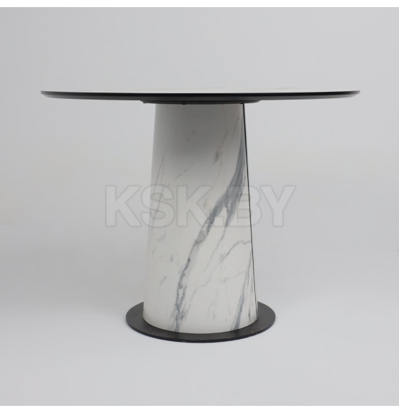 Стол AV 1317, HPL+МДФ, нераздвижной 1000 Мрамор белый/черный (119698) 