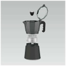 Гейзерная кофеварка 300 мл алюминий MR-1666-6-Black Espresso Moka Maestro (MR-1666-6-Black) 
