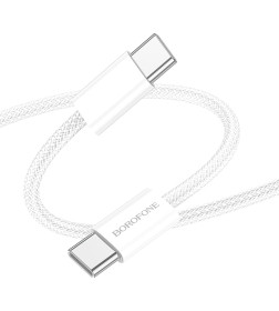 Кабель Type-C-Type-C 60W 1м. (белый) BX103 BOROFONE 