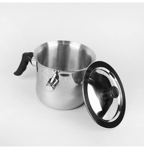 Молочник с крышкой, со свистком и двойными стенками 1,5л MR1698 Maestro (MR1698) 