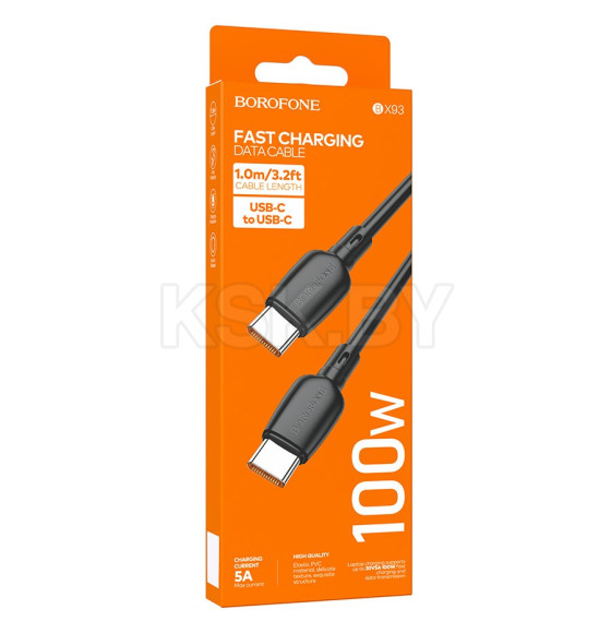 Кабель Type-C - USB 100W черный BX93 BOROFONE (O3179)