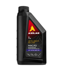 Масло моторное 2-х тактное полусинтетическое 1 л ASILAK ASX5011-0