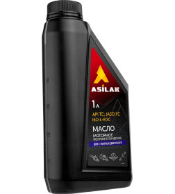 Масло моторное 2-х тактное полусинтетическое 1 л ASILAK ASX5011-0