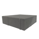 Плитка тротуарная Дианит Квадрат 200х200х60мм Пепельный. (К 20.20.06 Пепельный     ) 