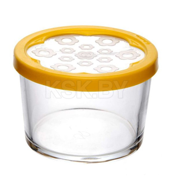 Банка стеклянная Бейзик 220 мл желтая крышка Pasabahce 42230 (81469) (81469) 