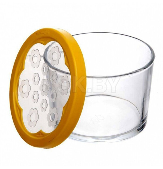 Банка стеклянная Бейзик 220 мл желтая крышка Pasabahce 42230 (81469) (81469) 