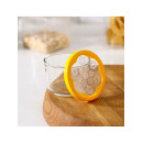 Банка стеклянная Бейзик 220 мл желтая крышка Pasabahce 42230 (81469) (81469) 