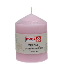 Свеча декоративная розовая 7*10 см (арт. BB102011, код 266753)