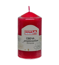 Свеча декоративная красная 6,5*12,5 см (арт. BB101996, код 266609)