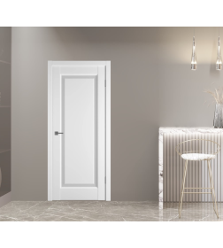 Дверное полотно Emalex Elegant 1 Ice  ДО Fly Dark cloud  2000х600х35мм