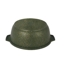 Кастрюля-жаровня "Trendy style malachite" 4 л (стеклянная крышка) Kukmara ж41tsml