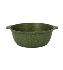 Кастрюля-жаровня "Trendy style malachite" 4 л (стеклянная крышка) Kukmara ж41tsml