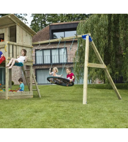 Качели KBT Гнездо Oval / 188.001.002.001 (черный/зеленый)