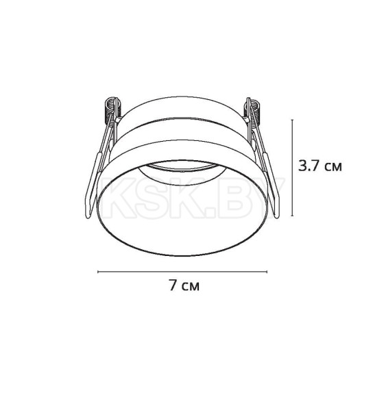 Светильник встраиваемый точечный Arte Lamp DUCRE A8094PL-1BK (A8094PL-1BK) 