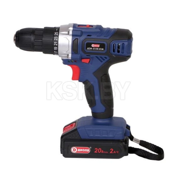 Дрель-шуруповерт аккумуляторная ДИОЛД ДЭА-21ЛИ-01М 10300161 (без АКБ и ЗУ) (ДЭА-21ЛИ-01М(10300161)) 