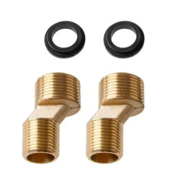 Эксцентрик  3/4"х1/2" нар.-нар. (2 шт.) латунь, AV Engineering 