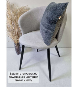 Подушка декоративная 43x43 см (темно-серый) MATEX PLUSH 59-301