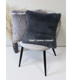 Подушка декоративная 43x43 см (темно-серый) MATEX PLUSH 59-301