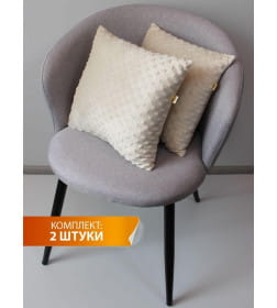 Подушка декоративная 35x35 см (молочный, комплект 2 шт.) MATEX HILL LINE 55-310