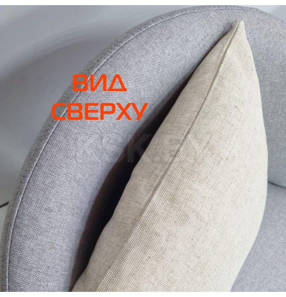 Наволочка декоративная KANVA 40x40 см (слоновая кость, светло-серый) MATEX BIBOP LINE.DIY 59-240 (59-240) 