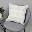 Наволочка декоративная MATEX TUFTED  Размер: 45х45 Цвет: белый;бежевый Артикул: ALEX-006 (ALEX-006) 