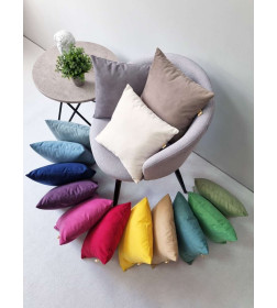 Подушка декоративная 35x35 см (серо-голубой) MATEX ARIA PREMIUM VELOURS 65-456