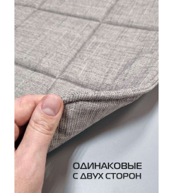 Подушка для сиденья 39x39 см (серый меланж) MATEX ELEGANT 65-043