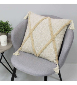 Наволочка декоративная MATEX TUFTED  Размер: 45х45 Цвет: кофейный;светло-коричневый Артикул: ALEX-031