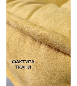 Подушка для сиденья 52x52x14 см (горчичный) MATEX BIG POUF 20-370