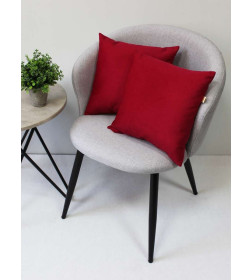 Подушка декоративная 35x35 см (бордовый, комплект 2 шт.) MATEX ARIA PREMIUM VELOURS 65-586