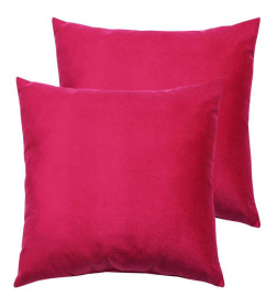Подушка декоративная 35x35 см (бордовый, комплект 2 шт.) MATEX ARIA PREMIUM VELOURS 65-586