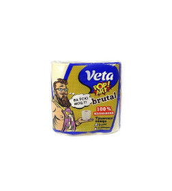 Бумага туалетная VETA Pop Art BRUTAL (2слоя) 4рул., на втулке