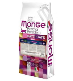 Сухой корм Monge Cat PFB BWild LOW GRAIN Kitten, для котят, низкозерновой, из мяса гуся  10 кг