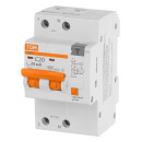 Дифференциальный автомат АД12 2P, C20, 30мА, 4,5кА, тип АС, 3 модуля TDM SQ0204-0108 (SQ0204-0108) 