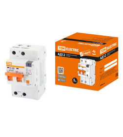 Дифференциальный автомат АД12 2P, C20, 30мА, 4,5кА, тип АС, 3 модуля TDM SQ0204-0108