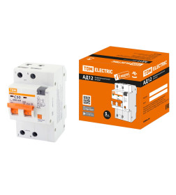 Дифференциальный автомат АД12 2P, C50, 300мА, 4,5кА, тип АС, 3 модуля TDM SQ0204-0122