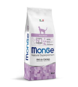 Сухой корм Monge Cat Daily Line Sterilised для стерилизованных кошек, из курицы 10кг