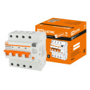 Дифференциальный автомат АД14 4P, C50, 100мА, 4,5кА, тип АС, 5 модулей TDM SQ0204-0142 (SQ0204-0142) 