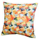Наволочка декоративная MATEX ФЬЮЖН FRESCO. ЧЕШУЯ. Размер: 38x38 Цвет: оранжевый, зеленый, красный . (44-284) 