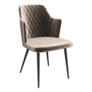 Стул FREDDY, d05 CAPPUCCINO LUX\черный (122578) 